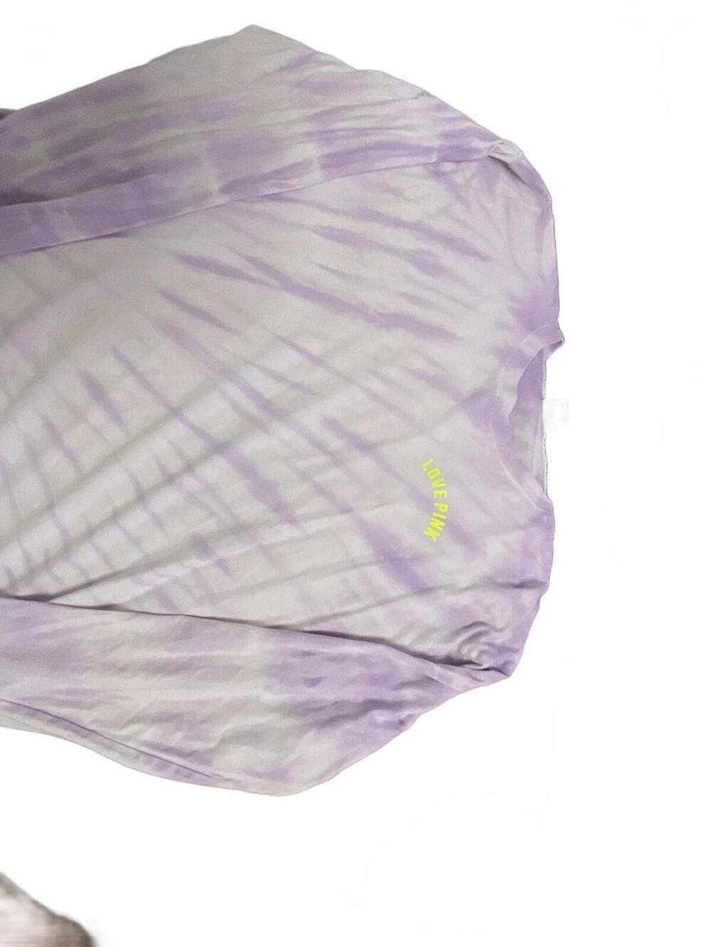PINK Purple Tie Dye Maui Long Sleeve T Shirt